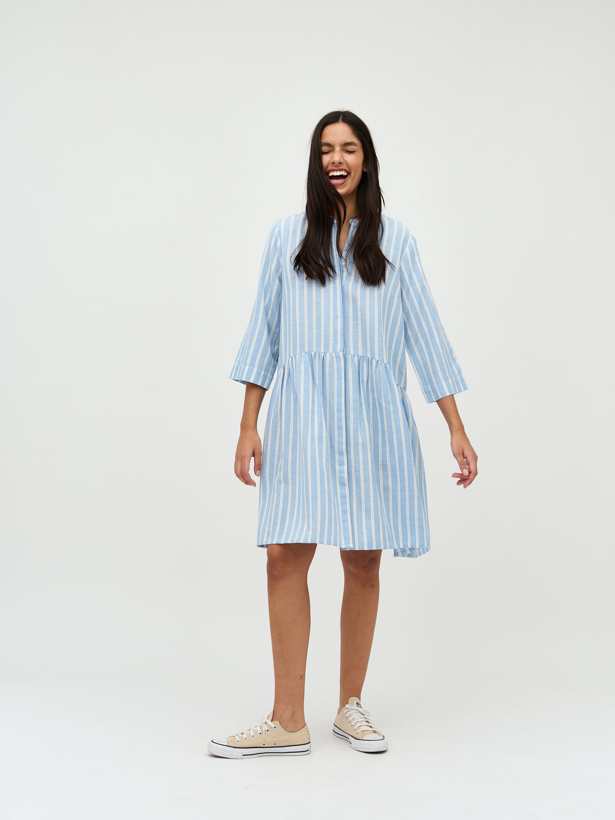 Albana-M_Blue Fjord Stripe_Model_0