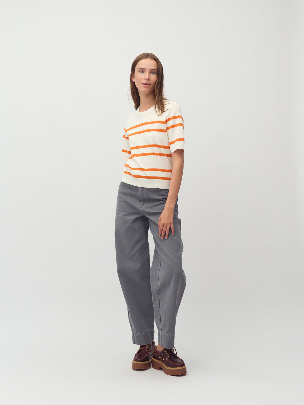 Carla-M_Sugar Orange Peel Stripe_Model_0