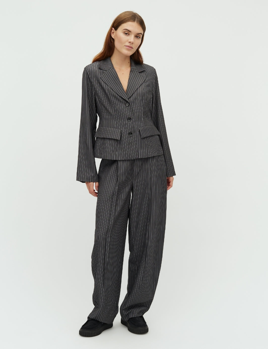 Anathea-M_Grey Pinestripe_Model_3