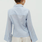 Kalanna-M_Light Blue White Stripe_Model_2