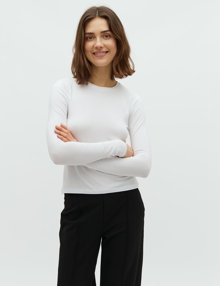 Christina-M Basic Top - Optical White
