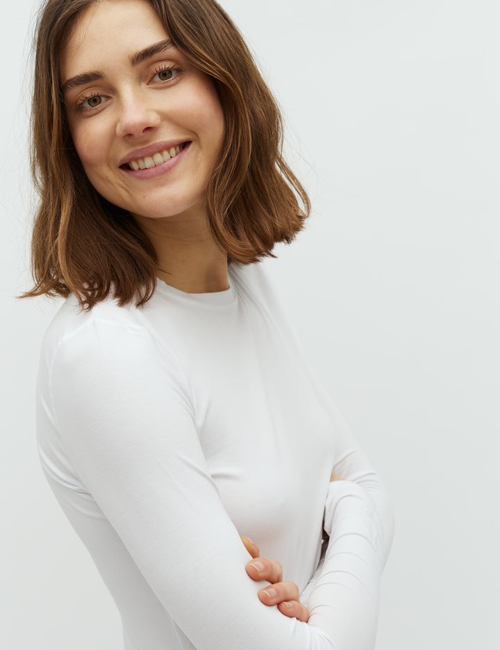 Christina-M Basic Top - Optical White