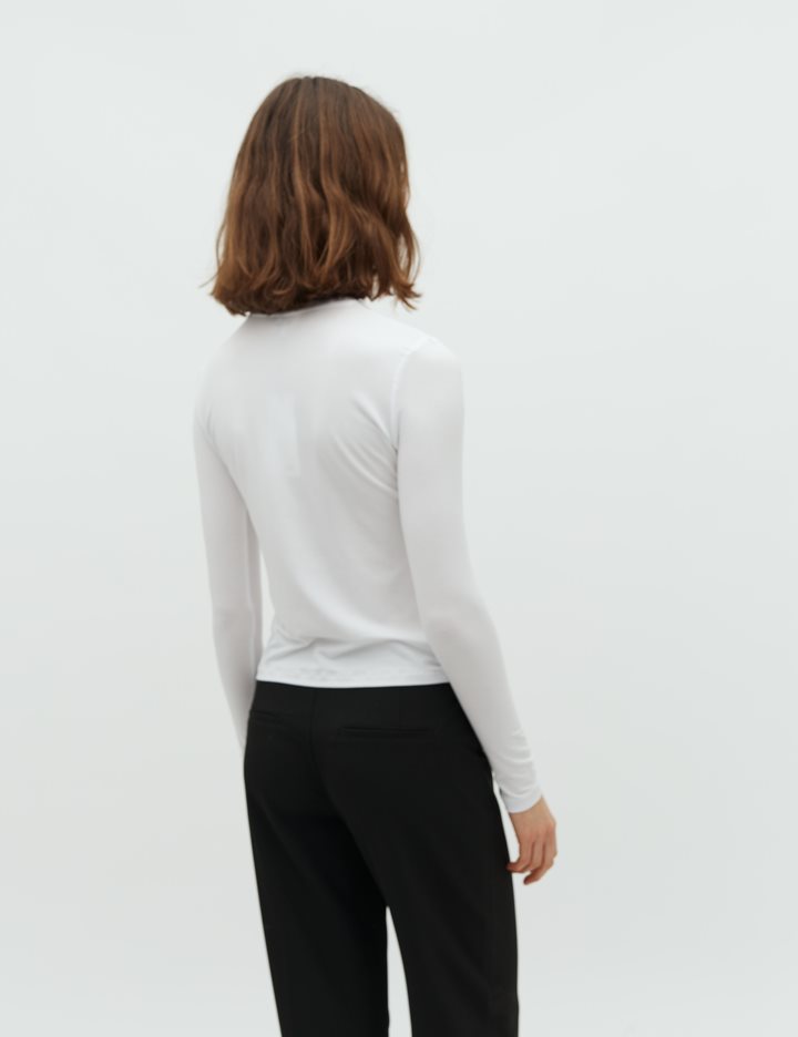 Christina-M Basic Top - Optical White
