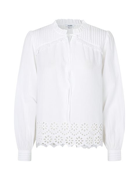 Damar-M Bluse - Weiss