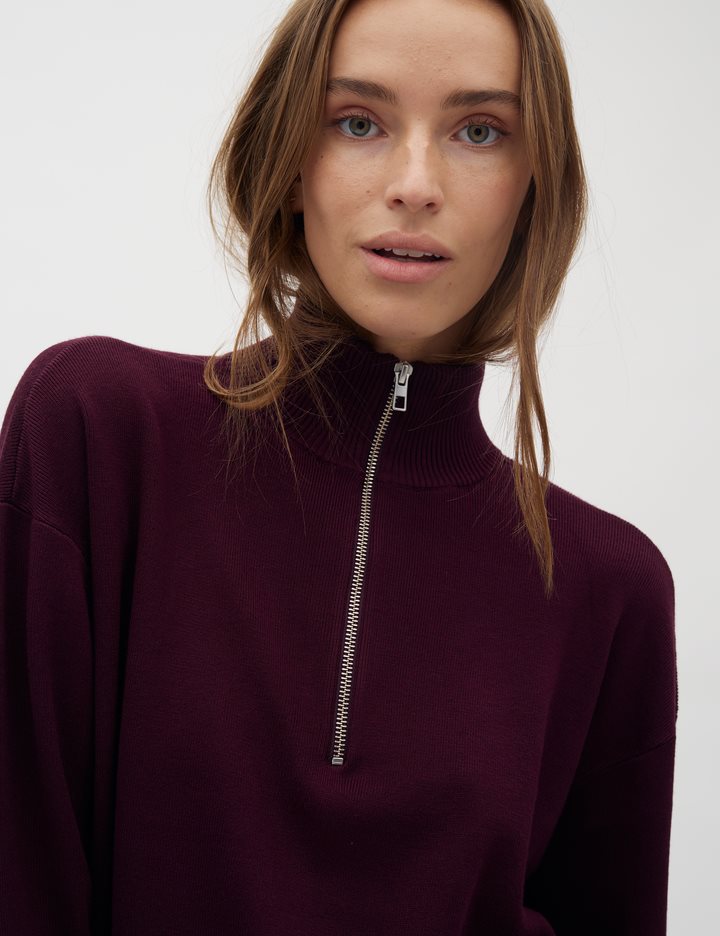 Joely-M Strickpullover - Bordeaux