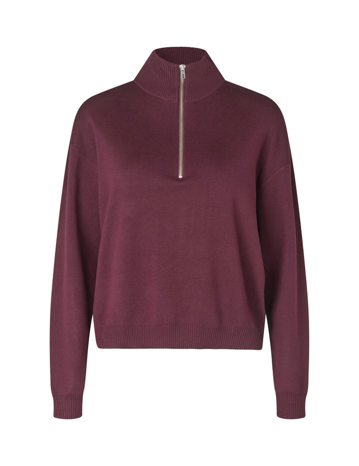 Joely-M Strickpullover - Bordeaux